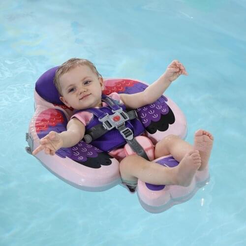 2021 Newest Add Tail Never Flip Over Mambobaby Solid Swimming Float Non Inflatable Swim Trainer Pool Float with Canopy