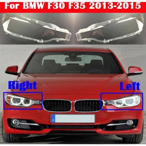 For BMW 3 series F30 F35 2013-2015 320i 328i 335i Car Glass Lamp Headlamp Lampcover Shell Auto Lampshade Headlight Lens Cover