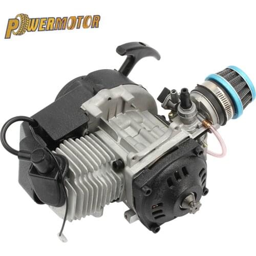 Mototcycle 49cc 2 Stroke Complete Engine Motor With Air Filter CARB Pocket Bike Mini Dirt ATV Quad Motocross