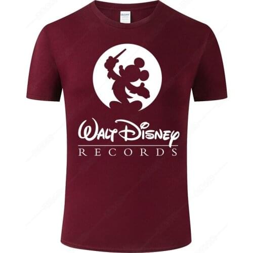 Disney Mickey Mouse T Shirt Men 2021 Summer Cartoon Anime Print T-Shirt Fashion Cotton Short Sleeved Cool Tee Homme Clothes J127