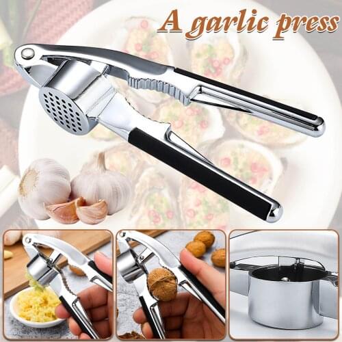 Imitating Stainless Steel Multifunction Garlic Press Crusher Kitchen Cooking Ginger Squeezer Masher Handheld Ginger Mincer Tools
