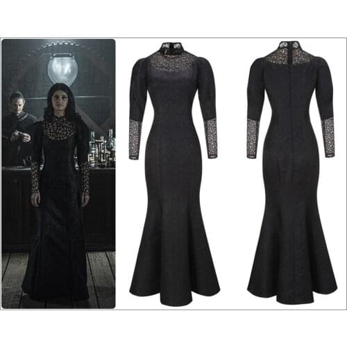 Yennefer of Vengerberg Victorian Dress Cosplay Costume Tight-Fitting Party Dress Mermaid Skirt