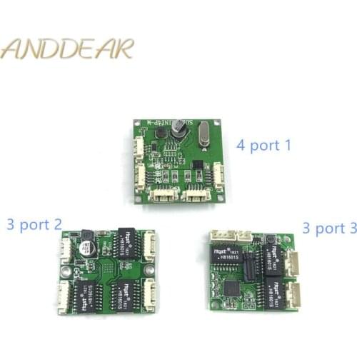Mini PBCswitch module PBC OEM module mini size 3/4 Ports Network Switches Pcb Board mini ethernet switch module 10/100Mbps ODM
