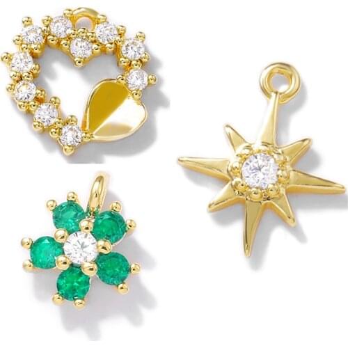 Fashion Creative Pendants Various Styles Of Jewelry Findings Making With White Stone DIY Earrings Necklace Bracelet Accessories