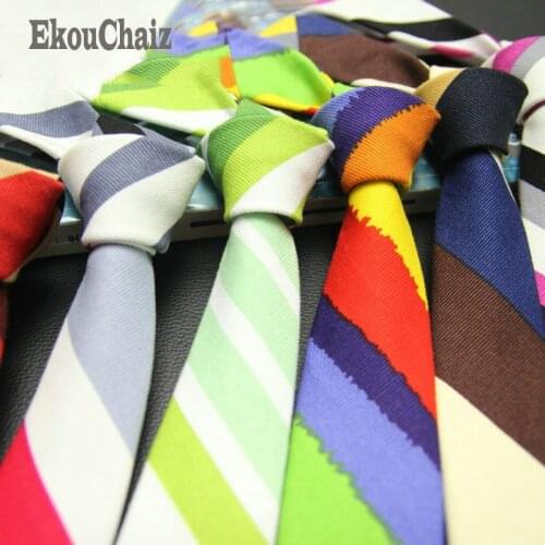 Fashion Tie For Men Accessories Cotton Wedding Necktie Cravate Pour Homme Striped Color Gravata Slim Mens Ties Skinny Corabatas