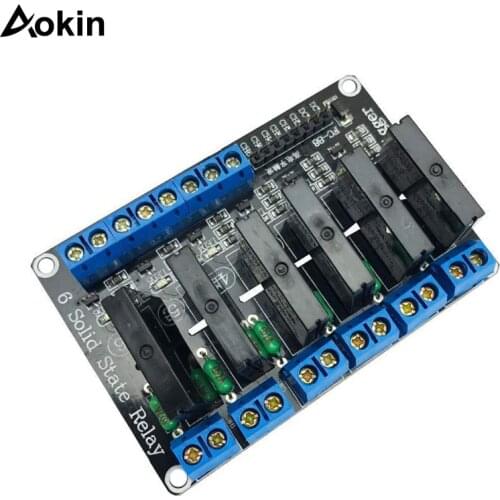 5V 1 2 4 channel SSR AVR G3MB-202P 8 way High Low Level Solid State Relay Module 240V 2A Output with Resistive Fuse for Arduino