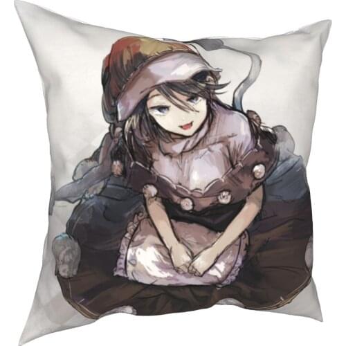 Maid Dress Girl simple style animation pillow cover fashion sofa bedroom color home decoration pillow animation pillow