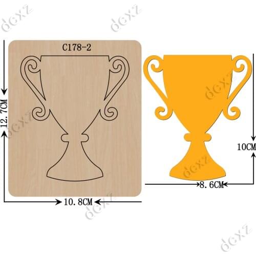 New Football, trophy Wooden die Scrapbooking C-178-2 Cutting Dies