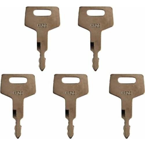 5PCS 17001-00019 Ignition Switch H806 Key 180845 For New Holland Excavator Case Mini Excavator Mustang Hitachi Heavy Equipment