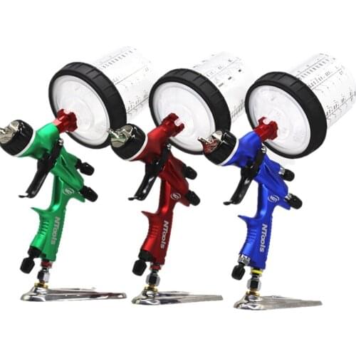 HVLP Spray Gun With PPS Cup 400c/600cc Tank For Cars 1.3mm Sprayer Painting Tool Air Paint Sprayer Airbrush Pneumatic Gun