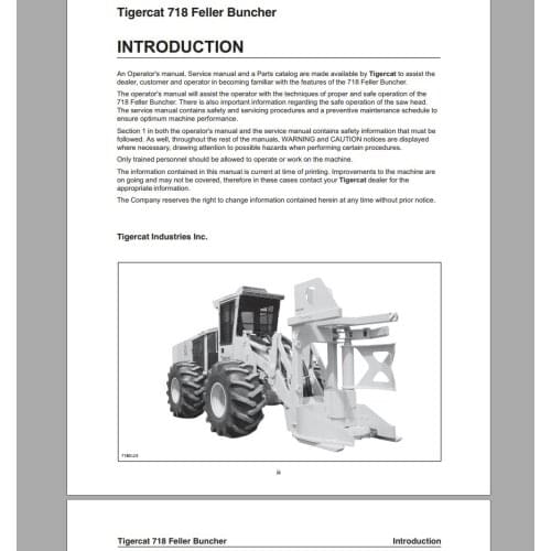 Tiegercat Operators & Service Manual PDF