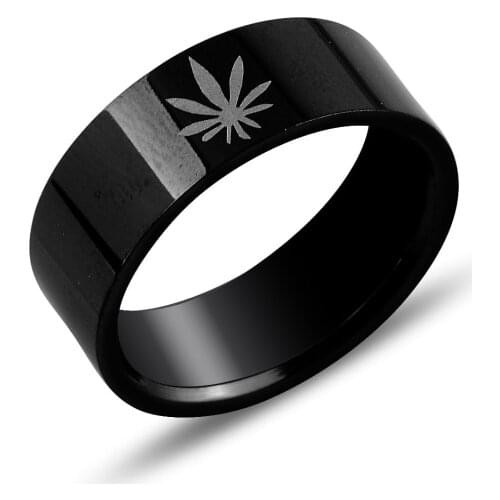 Silver 925 Sterling Steel Ring