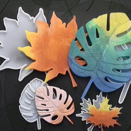 Maple Leaf Silicone Mold Hand-Made Accessories Materials Maple Leaf Multifunctional Mold Coasters Silica Gel Mold CoastersChr