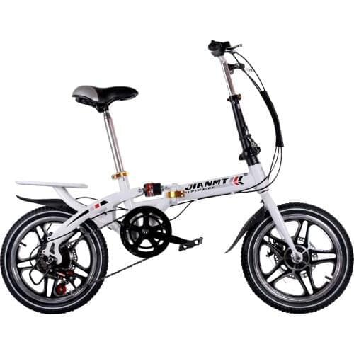 14 or 16 inch Fold able Ultra-lightweight Kids Bike Children Variable Speed Dual Brake Folding Bicycle For Student