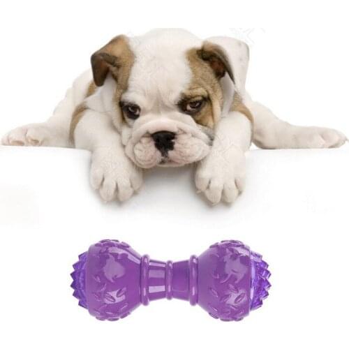 Dog Toy Vinyl Material Chew Bite-resistant Vocal Interaction will Glow Bone-shaped Pet Toys