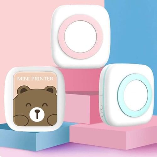 Thermal Portable Bluetooth 200DPI Printer 56mm 57mm Mini Wireless POS Thermal Image Photo Printer For Android IOS Mobile Phone