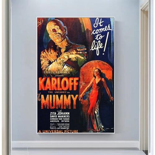 V0788 The Mummy Vintage Classic Movie Wall Silk Cloth HD Poster Art Home Decoration Gift
