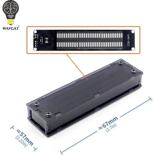 VHM-902 Mini Dual 30 Level indicator VU Meter Stereo Amplifier Board Adjustable light Speed Board With AGC Mode DIY technology