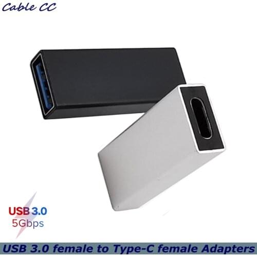High speed USB C USB 3.1 Type C female to USB 3.0 A female adapter converter adapter 5gbps data transmission black silver