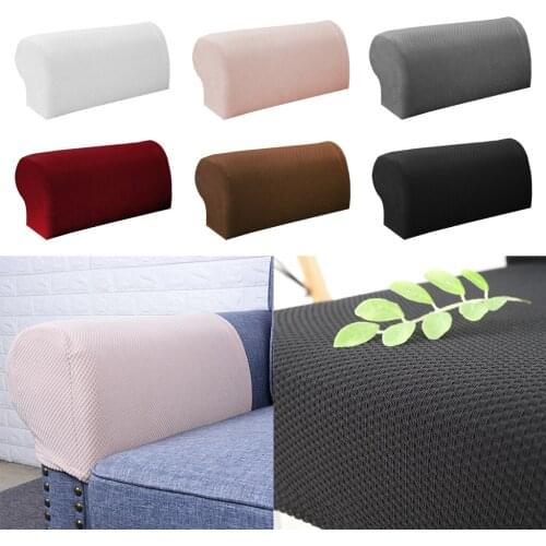 1 Pair Pixel Anti-slip Elastic Sofa Armrest Covers Armchair Slipcovers Protector Anti-dirty Sleeve Sofa Armchair Slipcovers