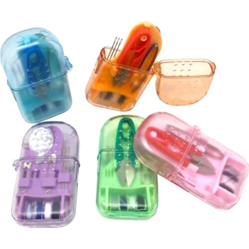 1PC Home Travel Sewing Kit Box Exquisite and Portable Mini Portable Sewing Kit Needle Sewing Box Sewing Tools