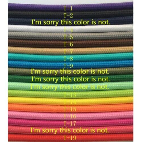 100M / a lot of VDE certified 2*0.75 retro textile woven mesh DIY cable wire and the color of a variety of power lines