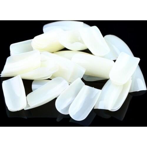 Fast shipping way 100/pack,DIY Full fake nail tips artificial false nails shield plastic sticker as beauty nail art salon tool