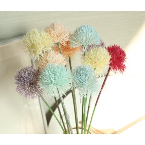 11pcs/lot Romantic Artificial Plastic Dandelion Home Decoration Wedding Arch Flower row Material Christmas Valentines Day Gift