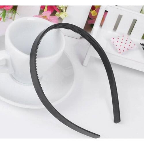 3Pcs Women Girls Candy Color Plastic Headband Thin Hair Hoop With Dual Row Teeth W729