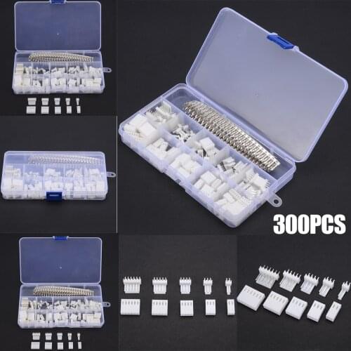 300pcs KF2510 2.54mm Wire Terminal Pin 2 3 4 5 6 Pin Female Terminal Housing Header Wire Connector with Box