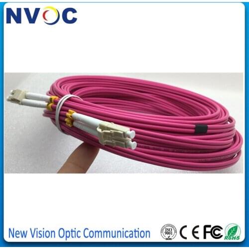 40Meter LC/UPC-LC/UPC Multi-Mode OM3-550 Duplex Fiber Optical Jumper Patch Cord,LC-LC 40M,OM4,DX,3.0mm,LSZH Fiber Patch Cord