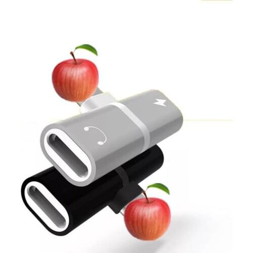 Eighfitech Headphone Adapter for Iphone 7 8 x Converter Line Charging Listening To Music Phone Call Two-in-one Headset Divider