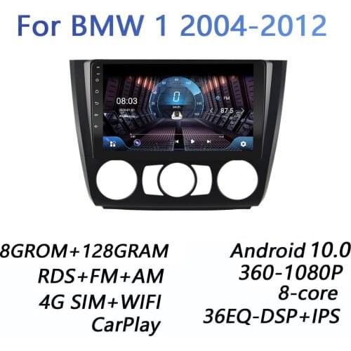 4GRAM+64GROM DSP 2 din Android 9.0 Car Radio Multimedia Video Player For BMW 1-Series 1 Series E88 E82 E81 E87 2004-2012 carplay
