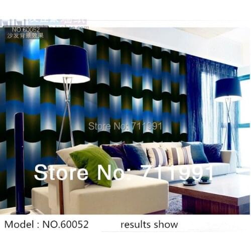 Free shipping custom black and gray purple blue bar KTV super modern geometric abstract backdrop stereoscopic wallpaper