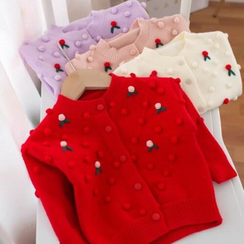 Childrens sweaters girls' jackets autumn baby cardigans new fashion