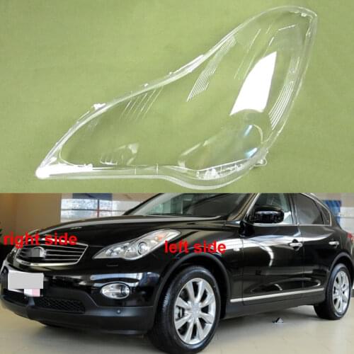 For 2008-2015 Infiniti QX50 EX25 EX35 Transparent Shade Headlight Lens Transparent Shell Lampshade Headlamp Cover