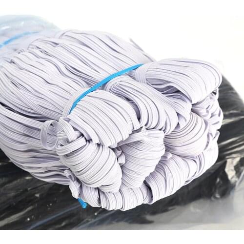 3/4/5/6/8/10MM White/black Flat Elastic Bands Elastic rubber band wedding Garment elastic tape for DIY sewing Stretch Rope acces