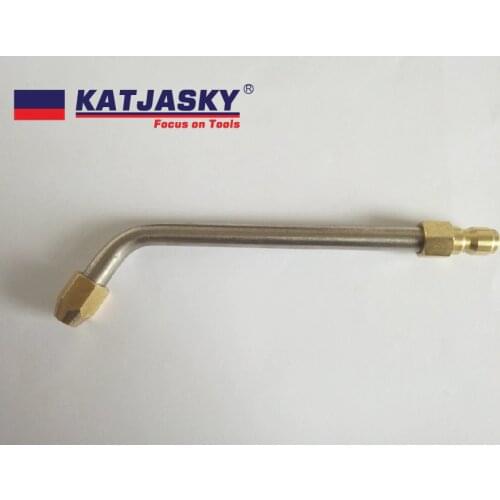 Bent nozzle of washing gun for air condition bent angle 60degree, outlet hole dia 060 40degree 150Bar high pressure washer gun