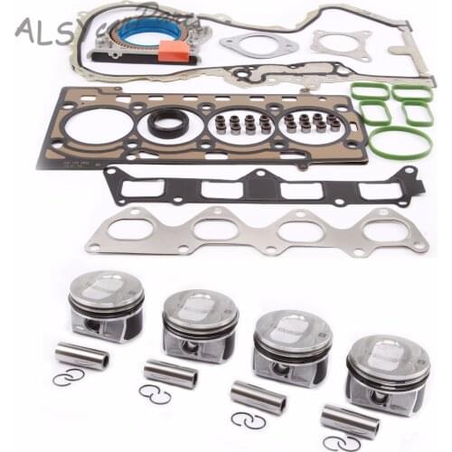 YIMIAOMO OEM Piston Assembly & Engine Gaskets Repair Kit 03C 103 383AE For VW Jetta Golf Passat B7 Audi A1 1.4TSI 03C 107 065 BF