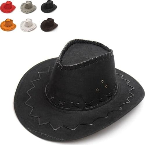 Unisex Cowgirl Cowboy Hat for Child Kids Boy Girl Wild West Fancy Party Costumes Casual Sun Hats Fashion Western Headwear Cap