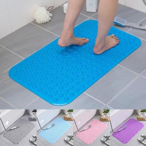 Bathroom Shower Mat Rugs Rubber Non-slip Floor Mat Foot Kids Pad Shower Safety Waterproof Bath Suction Cup Bathtub Mat Tub F1Q5