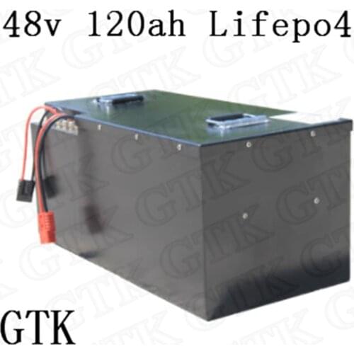 Lifepo4 48v 120ah lithium battery pack 48V for 5000W electric tricycle forklift sightseeing car EV battery ship battery cargo
