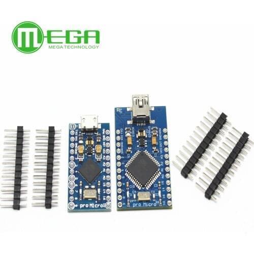 Pro Micro ATMEGA32U4 5V/16MHZ module With the bootloader for arduino MINI USB/Micro USB with 2 row pin header for arduino