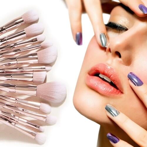 Q1FB Soft Bristles Makeup Brushes Set Professional Kit Diamond Handle Beauty Tools Accessories for Powder Blusher Eye Shadow