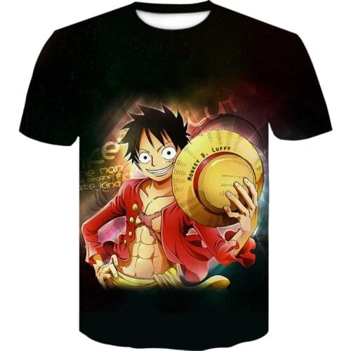 New Anime One Piece T shirt Monkey D. Luffy Roronoa Zoro Nami Tony Chopper 3D Printed tshirt Fashion Anime Luffy Smile shirt