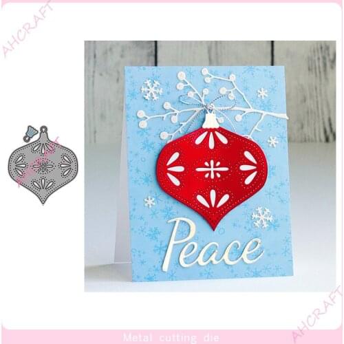 Christmas decoration ball Metal Cutting Dies for DIY Scrapbooking Photo Album Decorative Embossing PaperCard Crafts Die2020