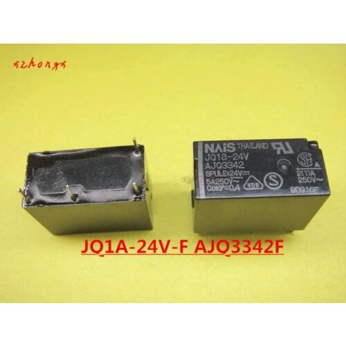 JQ1A-24V-F AJQ3342F JQ1A-24V AJQ3342 5A250VAC 4PINS 24VDC DC24V 24V Power Relay