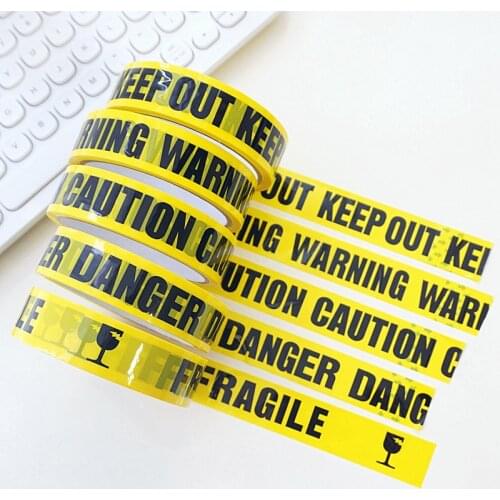 25M Halloween DIY Decoration Self-adhesive Letter Warning Tapes Halloween Decorations Outdoor Scary Party Birthday Party Ribbon