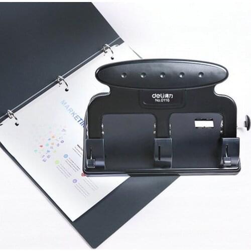Standard Manual 3 Hole Puncher 108mm Hole Spacing Paper Punch 3 Ring Binder Folder Binding Machine