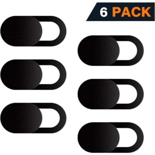 6 PCS Ultra Thin Privacy Protection WebCam Cover Lenses for Phone Laptops Macbook IPad Shutter Slider Mobile Lens Sticker